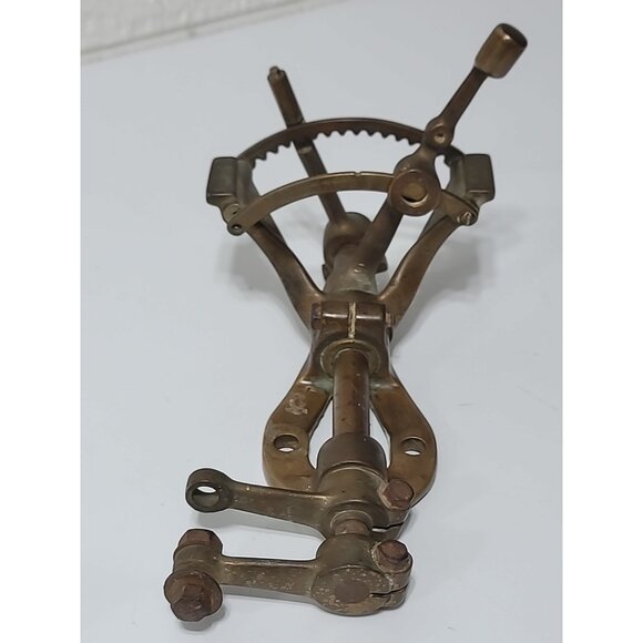 Antique Boat Bronze Engine Transmission Helm Cable Control Levers - Picture 3 of 9